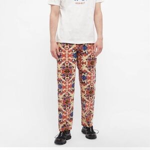 Gramicci END. Kaleidoscope In Tan Camo Cargo Pants With Adjustable Belt Size L